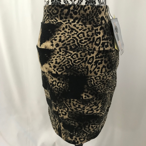 NWT Lapis Animal Print Skirt - Picture 1 of 5